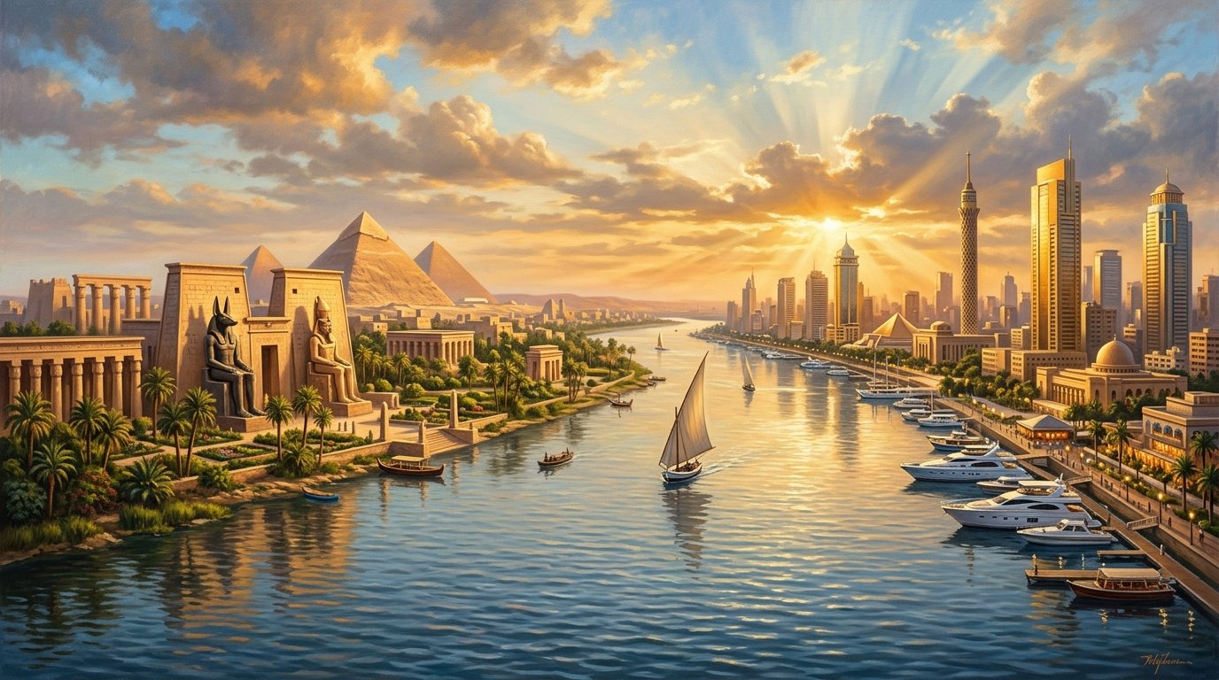 Ancient Kemet Meets the Modern Metropolis Across the Nile